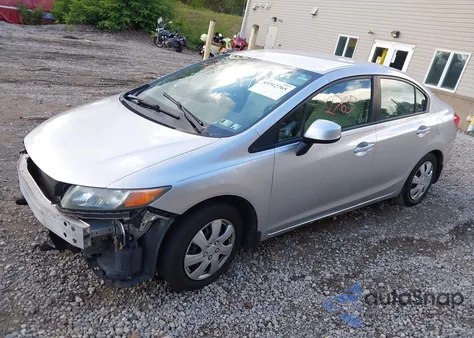 2012 Honda Civic Lx z USA, uszkodzony, nr VIN 19XFB2F59CE092224